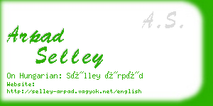 arpad selley business card